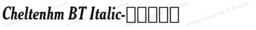 Cheltenhm BT Italic字体转换